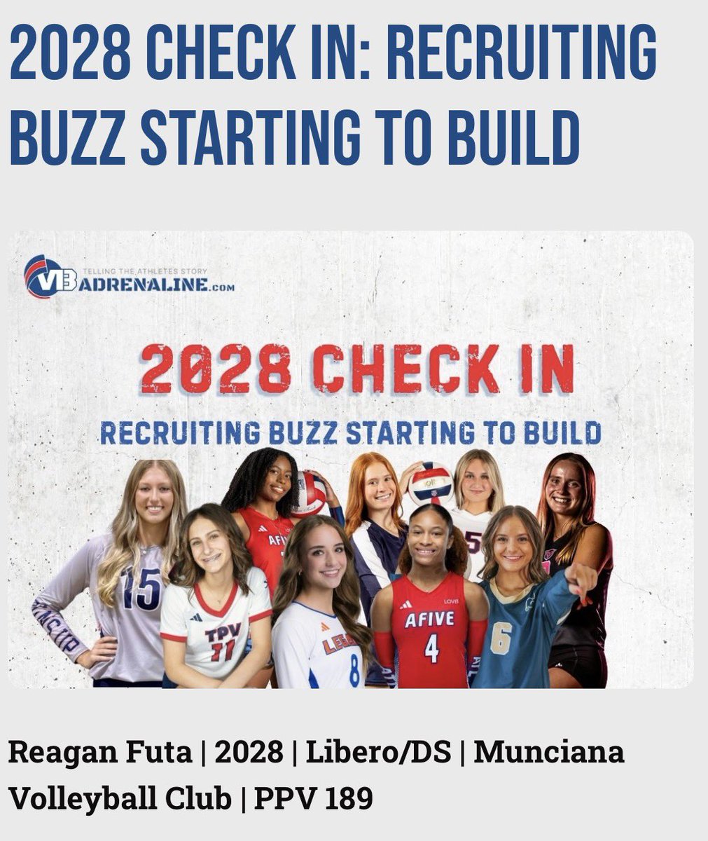 reaganfuta_vb's tweet photo. Big Thank you so @VBAdrenaline for the amazing article!! https://t.co/B1BZF8Fp2a