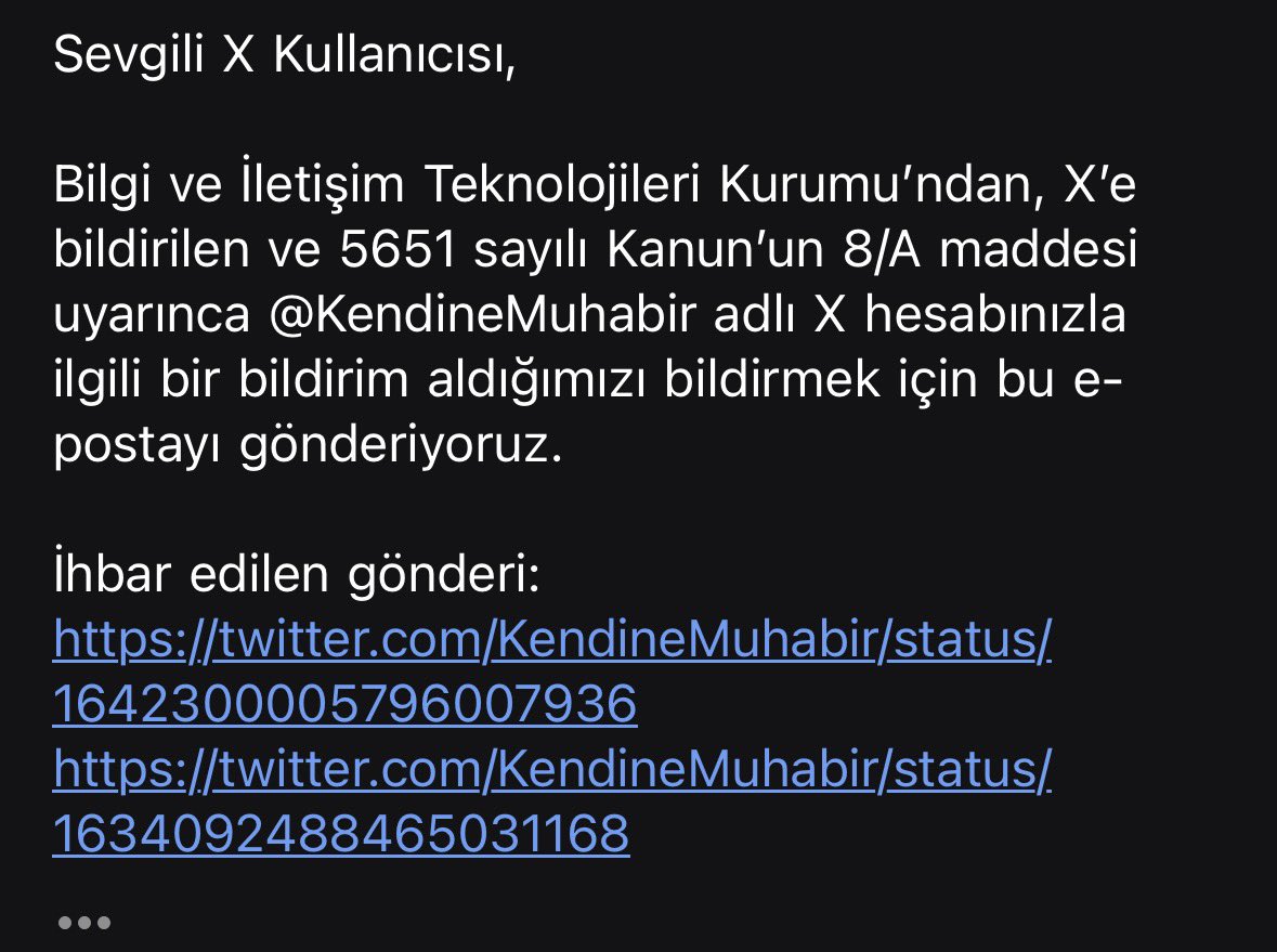 KendineMuhabir's tweet photo. Hilal Kaplan’ın FETÖ’ye yazdığı mektubu paylaşmam da Milli güvenlik sorunuymuş, mahkeme kararıyla bu da erişime engellenmiş. Sakın diyeyim paylaşmayın! https://t.co/hvDgepJBwO