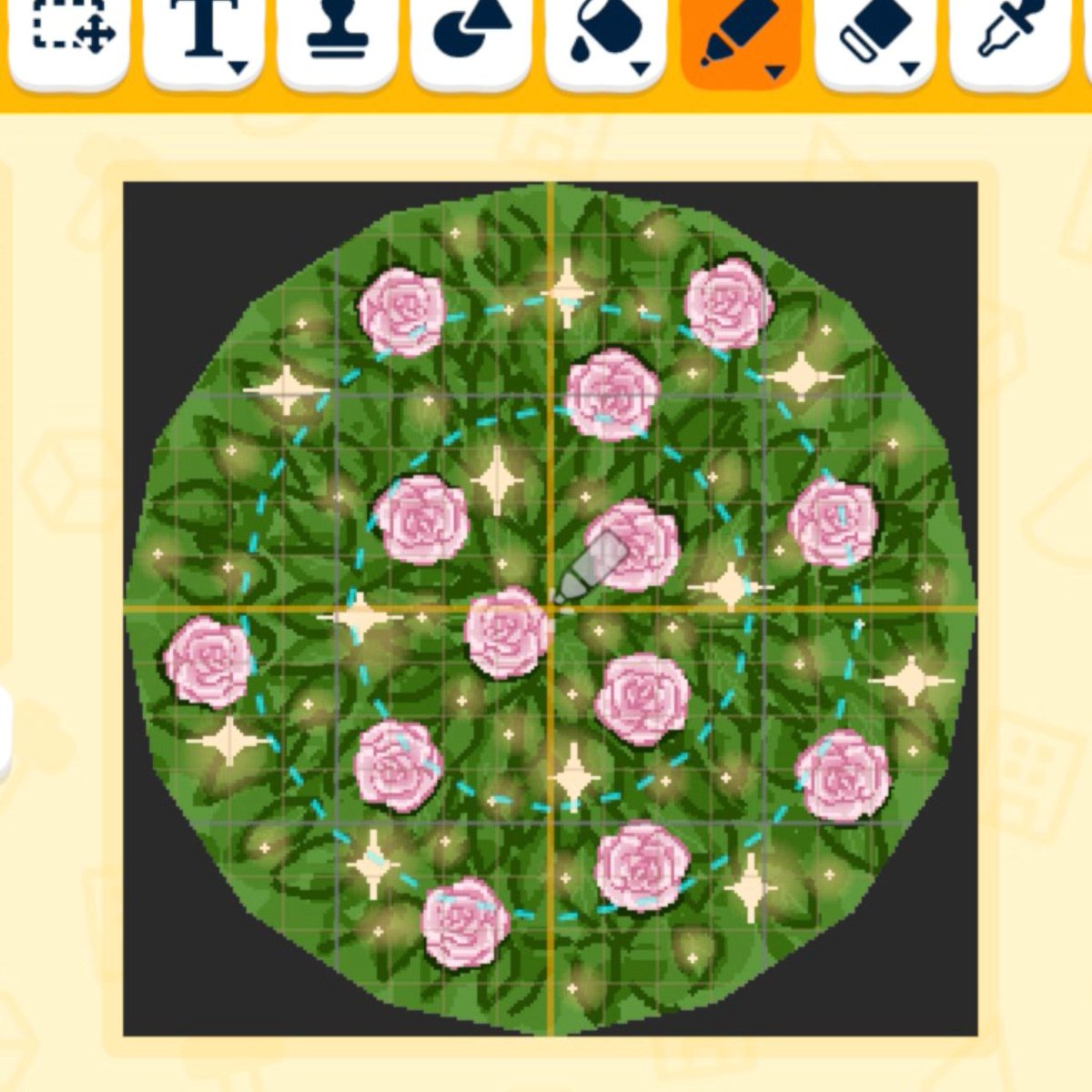 KisahriVT's tweet photo. Hello me again! I made some columns! I don't know if actual columns exist already. Also tried to make custom bushes😅 Sadly making the bushes glow looked weird so they are not lit up.
I have a step by step on how I drew the roses if interested!
#tomodachilife https://t.co/hhXOmnFwG0
