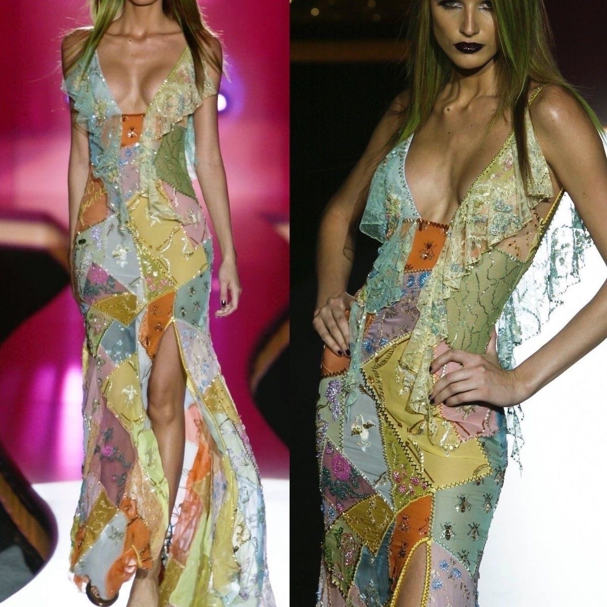 pYSLrada's tweet photo. versace fall 2002 couture https://t.co/VzGWR9wjBy