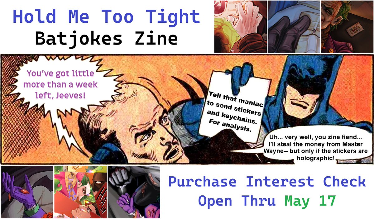 Hold Me Too Tight - Batjokes Fanzine tweet media