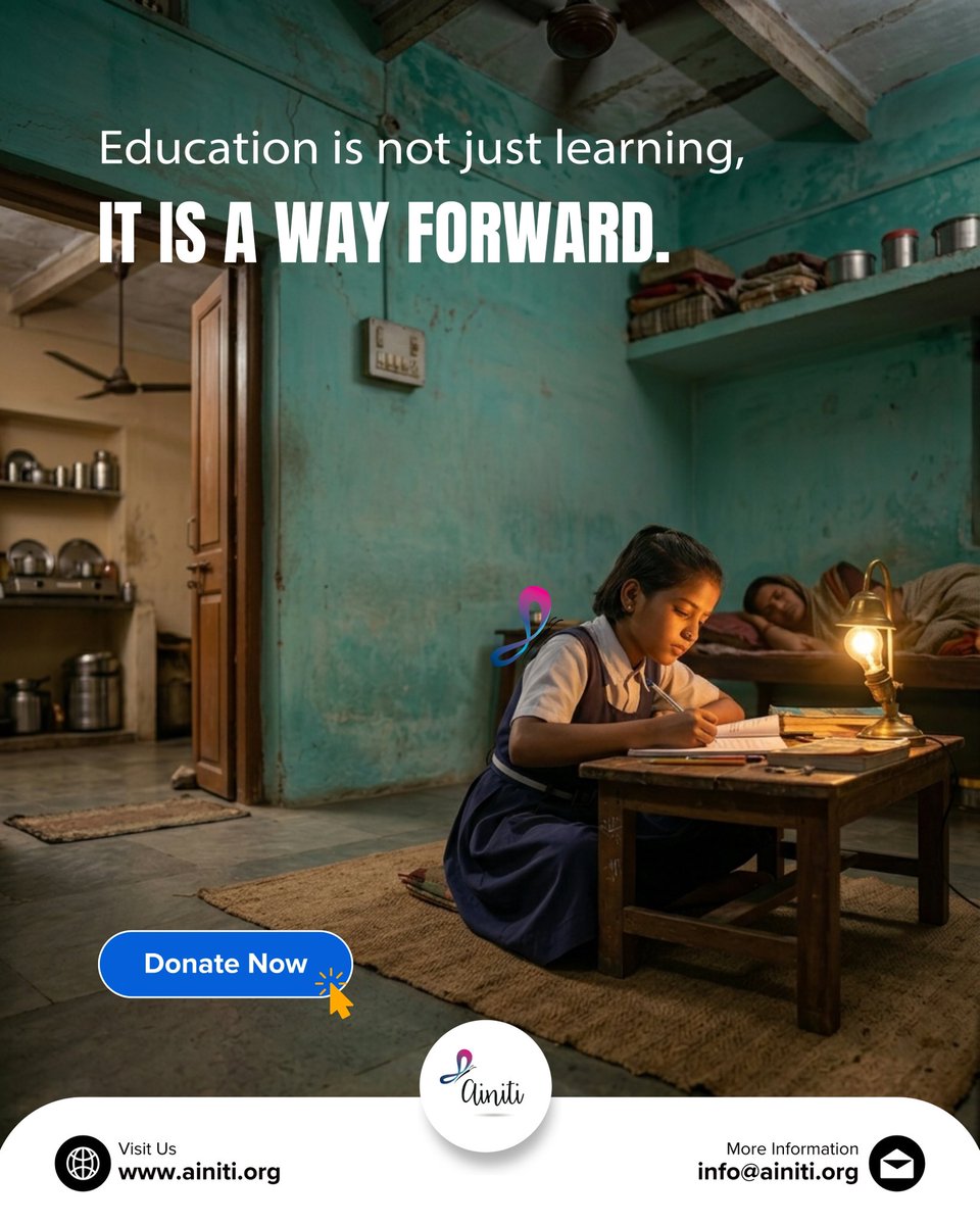 Ainitiorg's tweet photo. While the world sleeps…
some dreams stay awake.

Not because they want to—
but because they have to.

Education isn’t a privilege here.
It’s the only way forward.

Be the light that keeps a dream going 💛

#ainiti
#educationforall
#hopeinaction
#supporteducation
#makeadifference https://t.co/DpX8ewjDs3