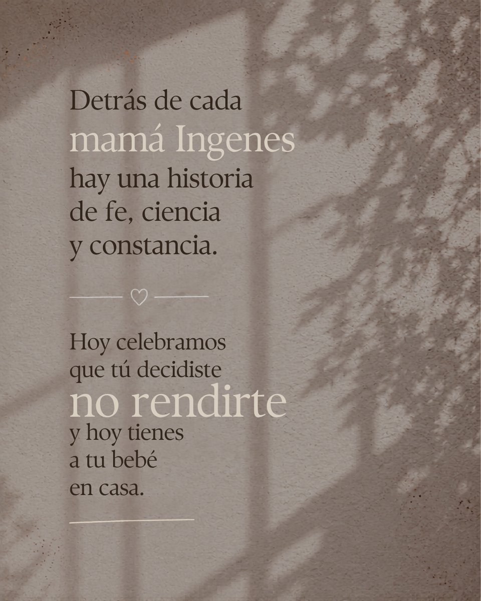 ingenes's tweet photo. Lo soñaste, lo buscaste y hoy  tienes a tu estrella en los brazos.
Tal vez fue el primer intento, tal vez tomó más tiempo pero aquí está, y es exactamente como lo imaginaste.
Celebramos a la mamá que confió en la ciencia para escribir su historia. 🤍

#MadresEnPlural #MamáIngenes https://t.co/JEG2VQRW5B