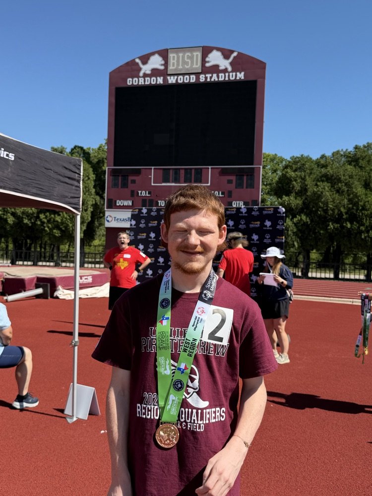 EulaISD's tweet photo. This morning, Lane represented the UPC at the Area 14 Spring Games in Brownwood. He finished 3rd in the 100 and 4th in the Long Jump. Way to compete, Lane! https://t.co/Vhw7r3DBYZ