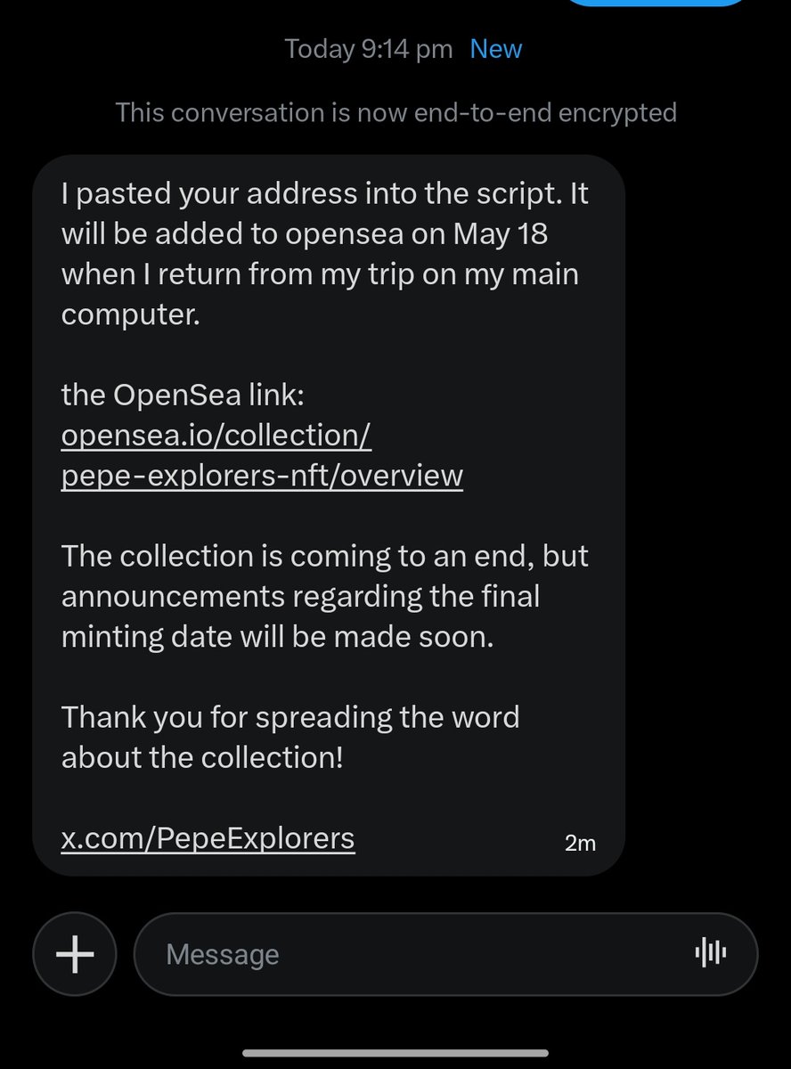 I just bagged @PepeExplorers I'm excited and thrilled about