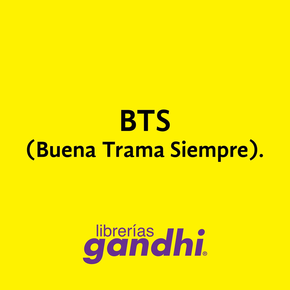 LibreriasGandhi's tweet photo. Puro BTS. ♥️
#SigueLeyendo #arirangbts https://t.co/yvgEzbkRBt