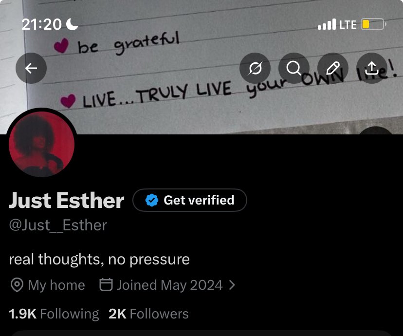 Just Esther tweet media