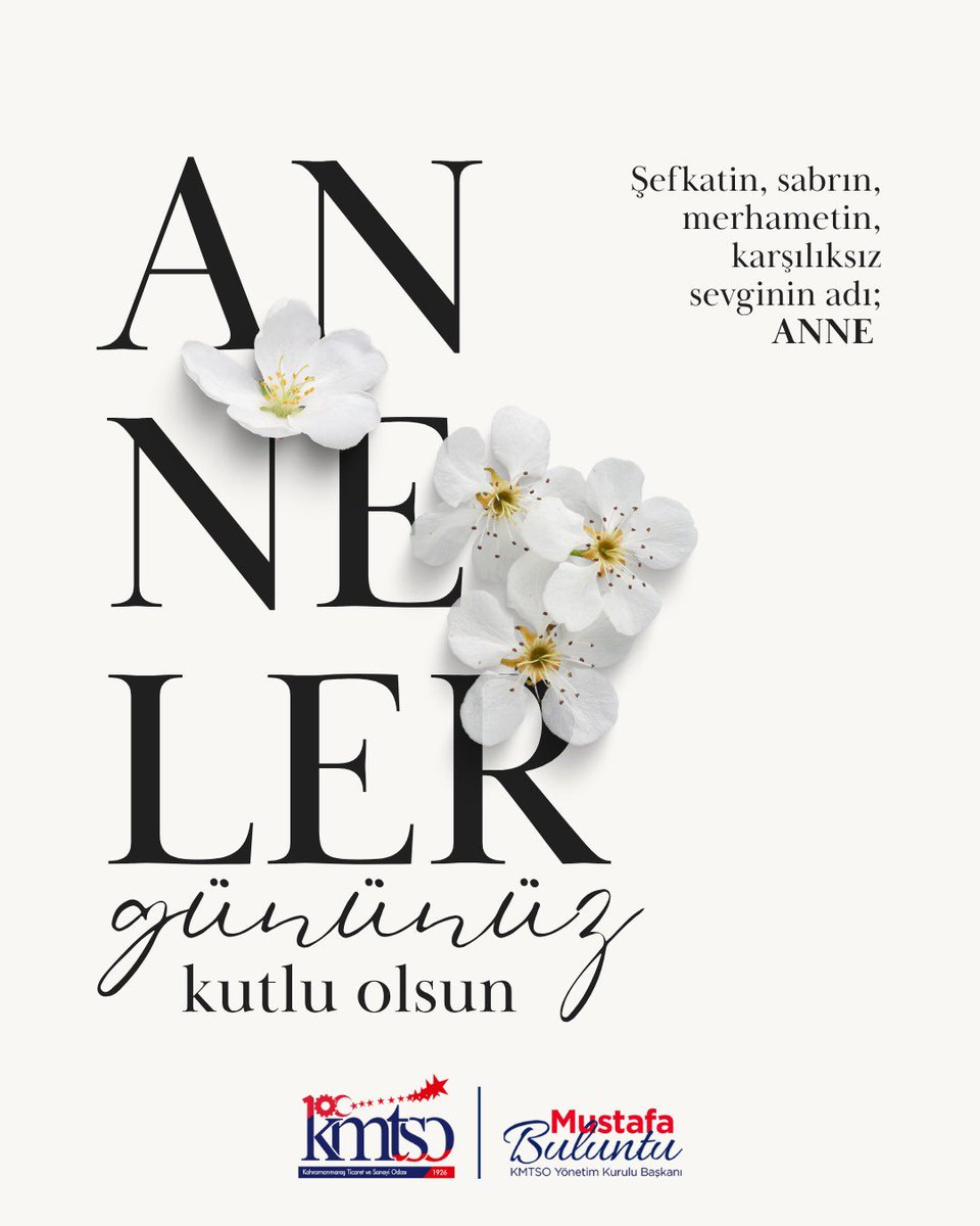 MustafaBuluntu's tweet photo. Hayatımıza sevgiyi, fedakârlığı ve merhameti öğreten; ailemizin temel direği olan tüm annelerimizin Anneler Günü’nü en içten dileklerimle kutluyorum.

Başta evlatları için büyük emek veren kıymetli annelerimiz olmak üzere; sevgisiyle topluma yön veren, geleceğimizi şekillendiren tüm annelerimize sağlık, huzur ve mutluluk diliyorum.

Varlıklarıyla hayatımıza güç katan tüm annelerimizin ellerinden saygıyla öpüyorum.

🌸 Anneler Gününüz Kutlu Olsun.

#AnnelerGünü
