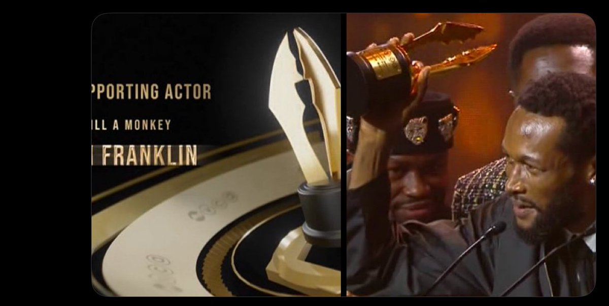JvjacksonJ's tweet photo. To the actor who added the perfect depth to the story, this moment is for you. 🔥

Cheers to @buccifranklin , taking home the #AMVCA12 for Best Supporting Actor. A performance as bold and authentic as the culture we celebrate tonight!🏆🌟 https://t.co/sApzXNPNne