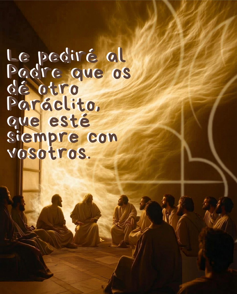 hijascaridadsur's tweet photo. Jesús anuncia al Paráclito, destaca su Presencia, nos habla del amor que nos tiene Él y el Padre y nos da las claves para construir la civilización del amor. #VIDomingoPascua  la comunidad de Jesús jamás quedará sola. https://t.co/DJMWUDvZQo