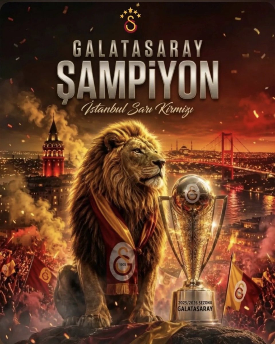 ysmnaygun's tweet photo. ŞAMPİYON 💛❤️🦁 https://t.co/TgCi2qlpQx