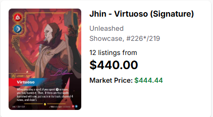 Did Jhin come up with this market price himself ???