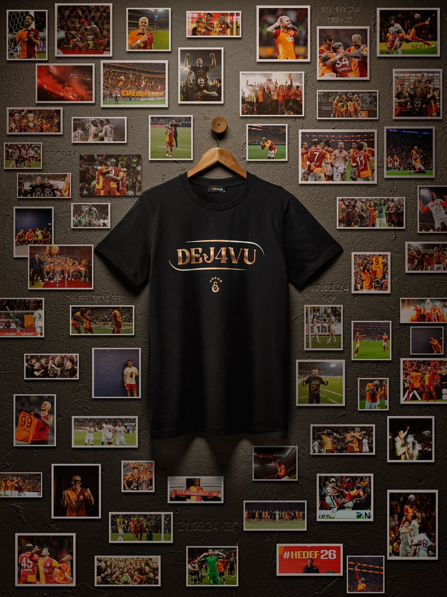 GSStore's tweet photo. Aynı arma.
Aynı inanç.
Aynı son: DEJAVU 😏🏆

Mayıs gelir, tribünler ayağa kalkar,
Galatasaray yine zirveye çıkar. 💛❤️

🔗 Şampiyonluğu kutlamak ve alışverişe başlamak için hemen linke tıkla👇

📲 https://t.co/gHy6bFdIFH https://t.co/J7dgZckVM8