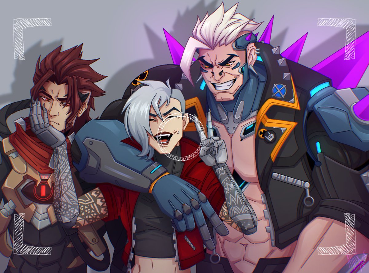 JaneVTesla's tweet photo. I always try to support artists whose styles I admire.

I also wanted to show you two of my favorite Overwatch characters.

Tanks @aialex41 for my new twitter cover <3

#overwatch #Emre  #Hazard #OriginalCharacter https://t.co/FIP9R5lYN0