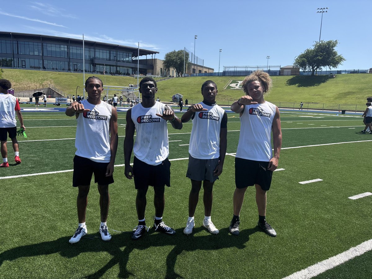 NDNFootball's tweet photo. Well represented today at @PrepRedzoneTX Exposer camp. 
@CaydenStarr Getting LB MVP 🏆
@demicozamora Getting DB MVP🏆 

#NewHach | #Family https://t.co/ZquCC2eLcR