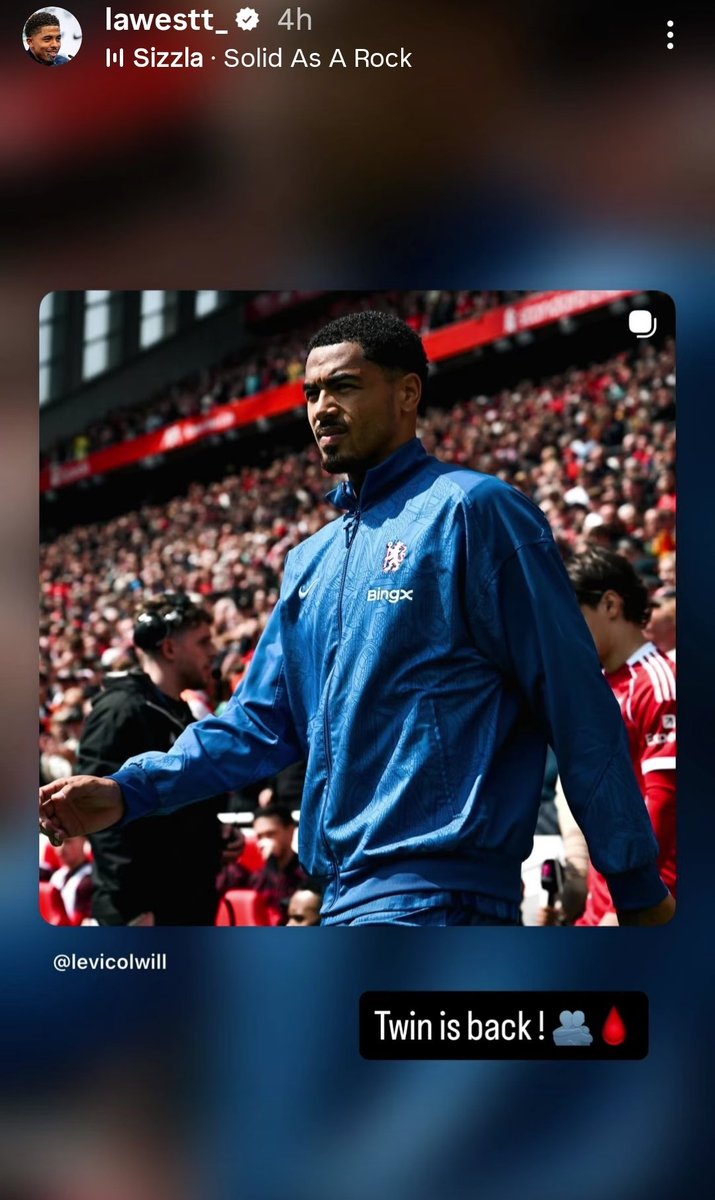 Wesley Fofana on IG: "Twin is back."