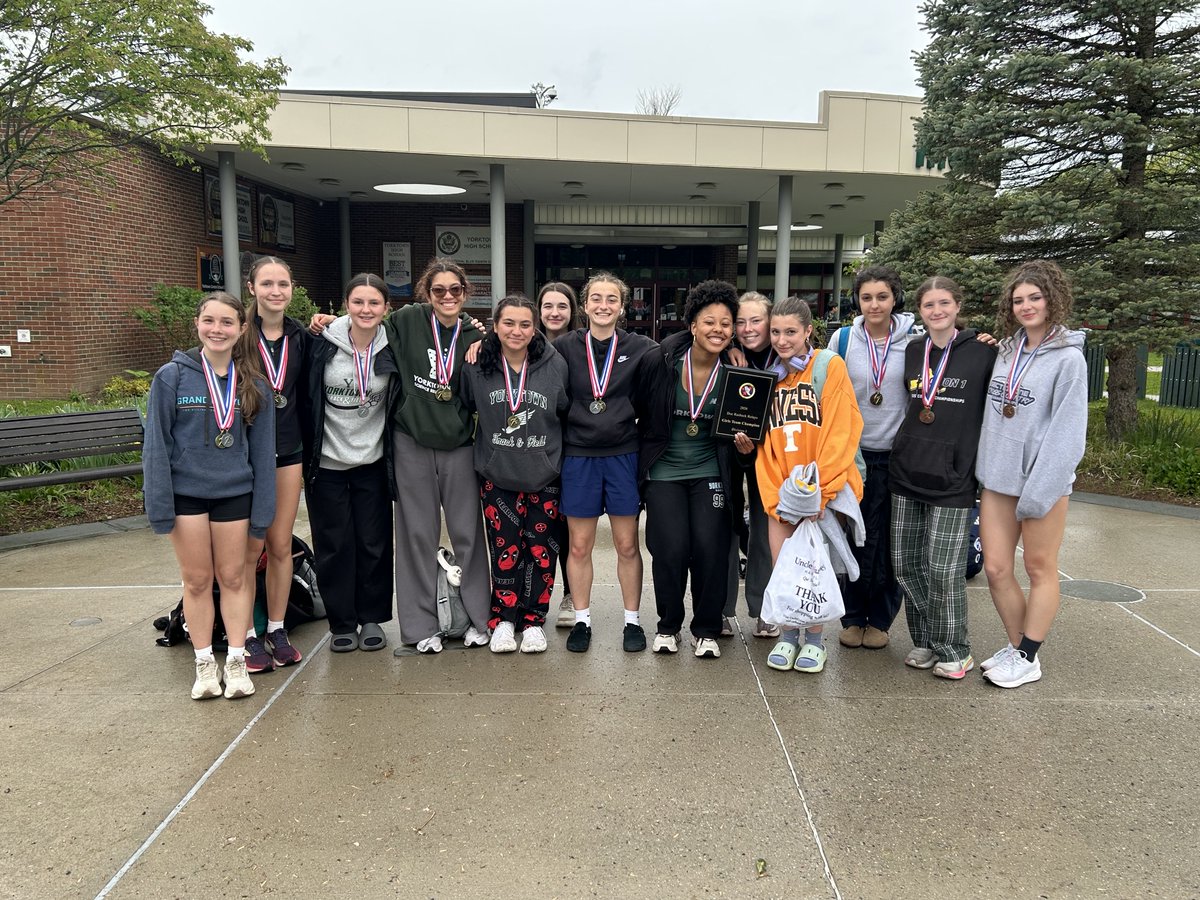 Smittytrackxc's tweet photo. Congratulations to the girls Track &amp; Field team for taking first place in the large school division at the Rasbeck Relays in Irvington! The boys team took 3rd! A true team effort!! @YCSD_Athletics, @YHSDeGennaro, @CoachKornHusker https://t.co/Sul3oQ95aC