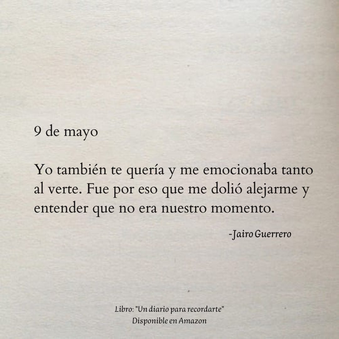9 de mayo. 🍂