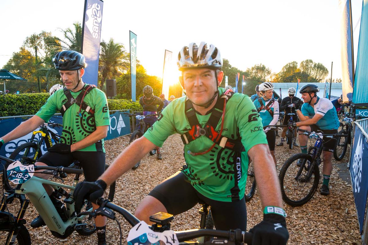 completecyclist's tweet photo. 🏁 And that’s a wrap for Sani2c  2026! 🚴‍♂️🔥

What an incredible few days out on the trails. Huge congratulations to Scott McKenzie  and Stephan Le Roux for taking the overall win in the OG Men’s E-Bike category! ⚡🏆

Specialized Levo R for the win! 💥 https://t.co/mMC4fn7BtV