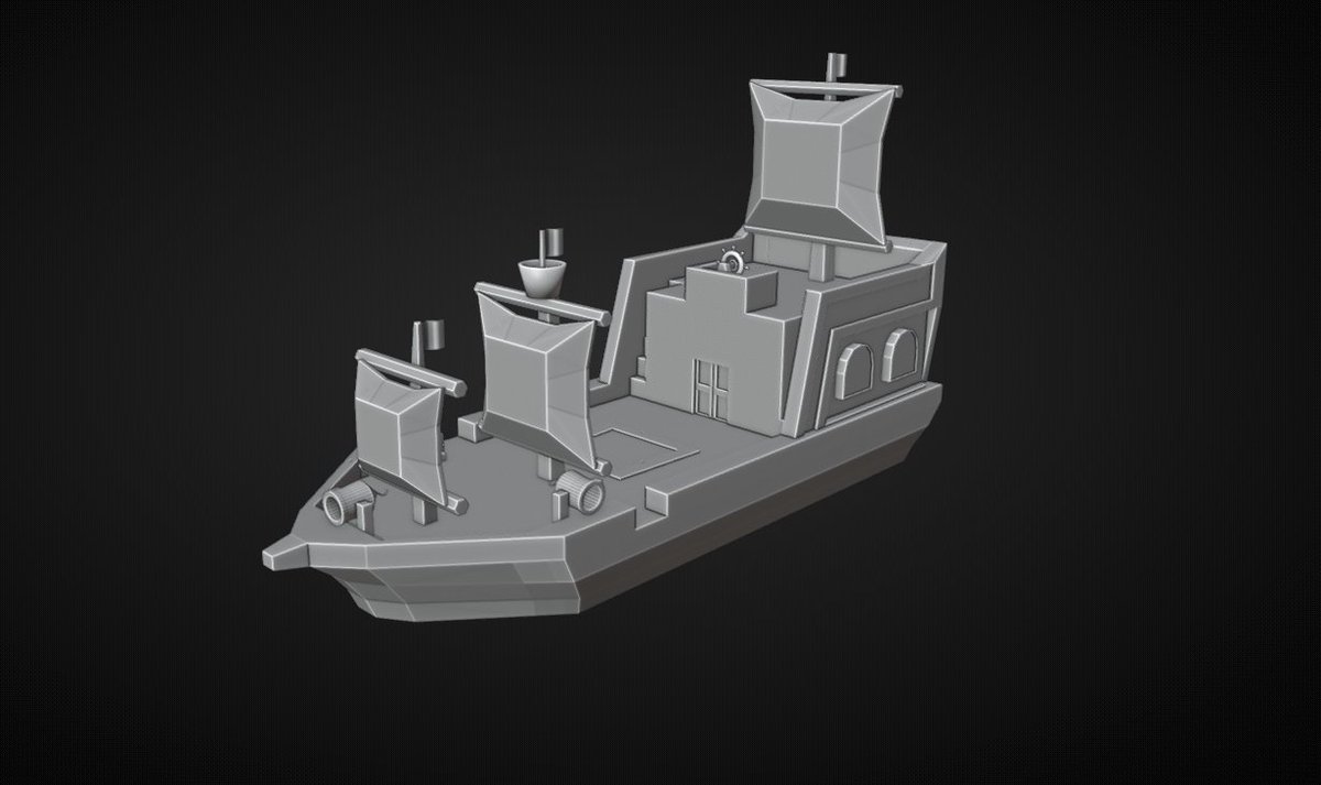 NeyDev_'s tweet photo. Boat (My second ever model) https://t.co/FMwNANfTkO