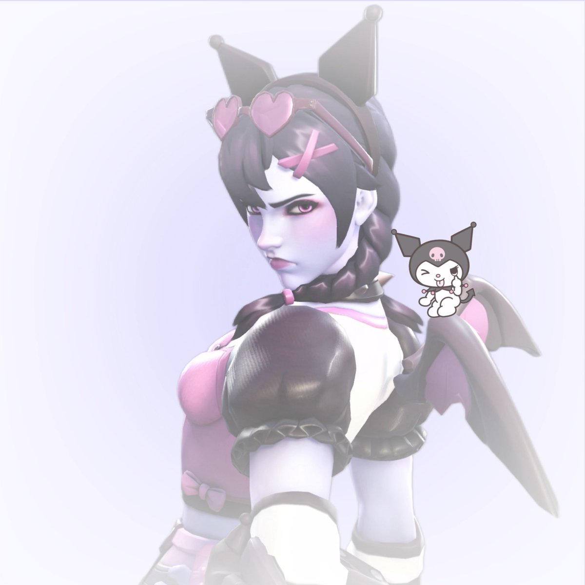 angelsicing's tweet photo. 𓊆ྀི𝑘𝑢𝑟𝑜𝑚𝑖 𝑤𝑖𝑑𝑜𝑤 𝑐𝑙𝑜𝑠𝑒𝑢𝑝𝑠𓊇ྀི 
#Overwatch #Kuromi #Sanrio #Widowmaker https://t.co/YSRoeQQJjn