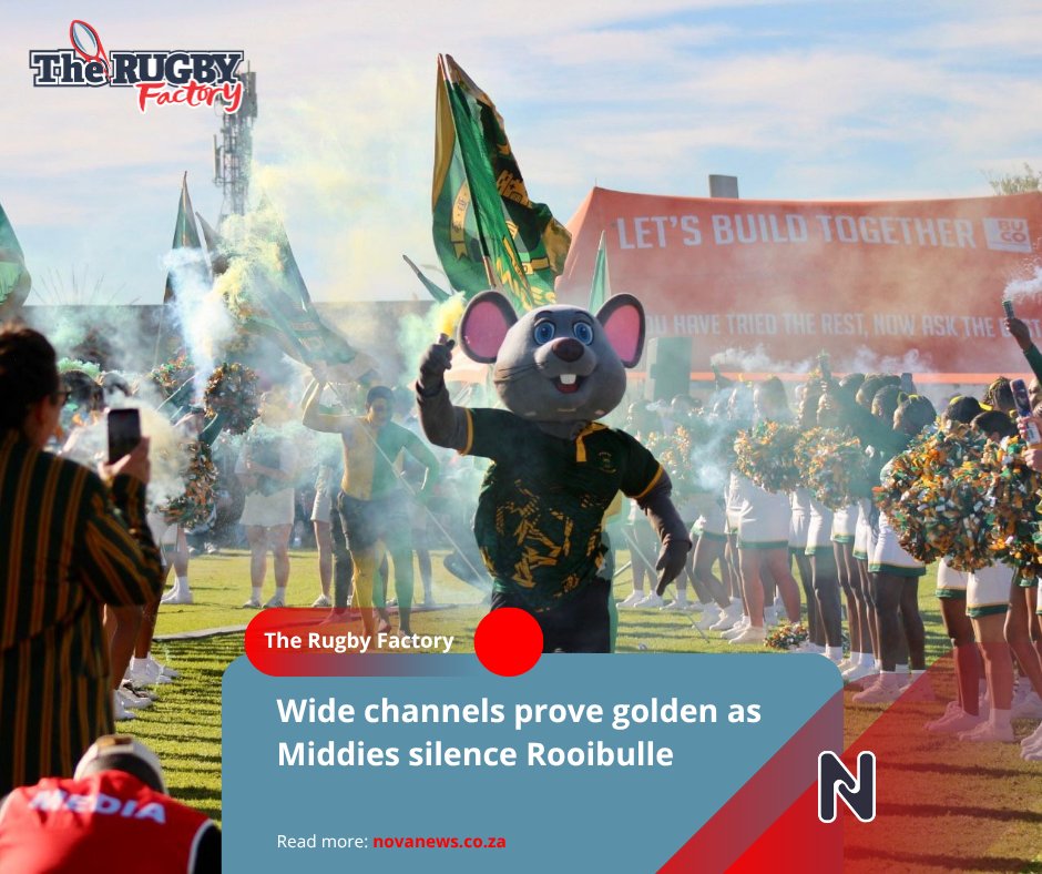 Clinical use of wide channels saw Middelburg Hoërskool defeat HTS Middelburg 26-10 in a fiercely contested local derby.

Follow us &amp; read more at ow.ly/4tfr50YWZTp

#TheRugbyFactory #MiddelburgHoërskool #HTSMiddelburg