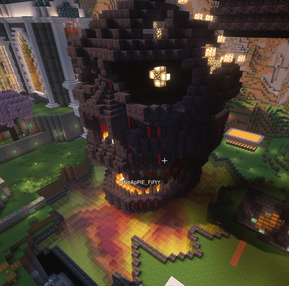 Minecraft 2b2t i made a custom from scratch demon for the server i think it turned out fantastic