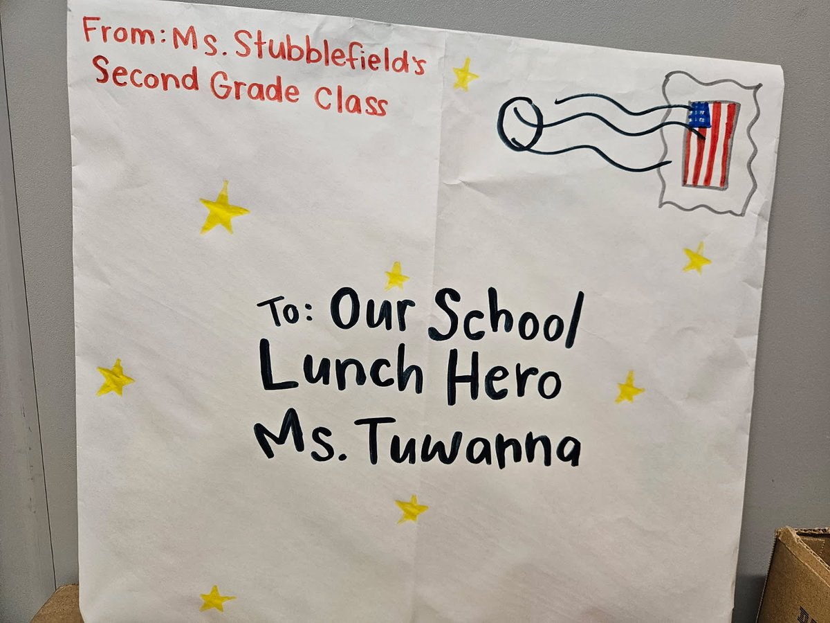 MBS_CNP's tweet photo. The School Lunch Heroes @bwfelementary were celebrated on May 1st for #SchoolLunchHeroDay 💥 #TeamCNP https://t.co/yywokYySzW