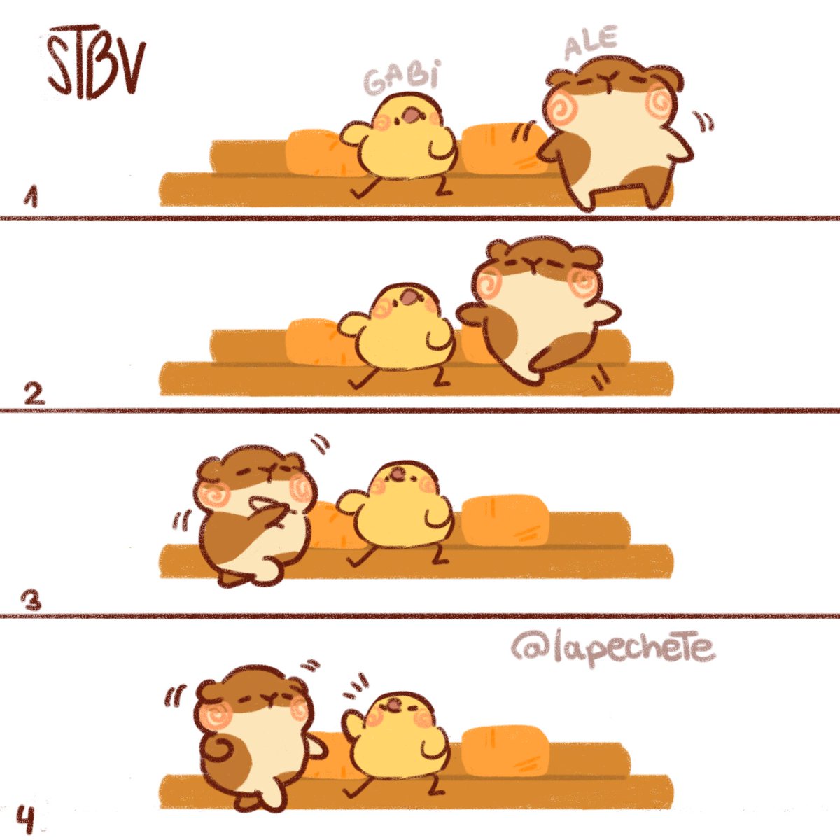 lapechete's tweet photo. Bailecito cómic 🕺 #stbv #santosbravos #fanart https://t.co/kTgCfcgAYY