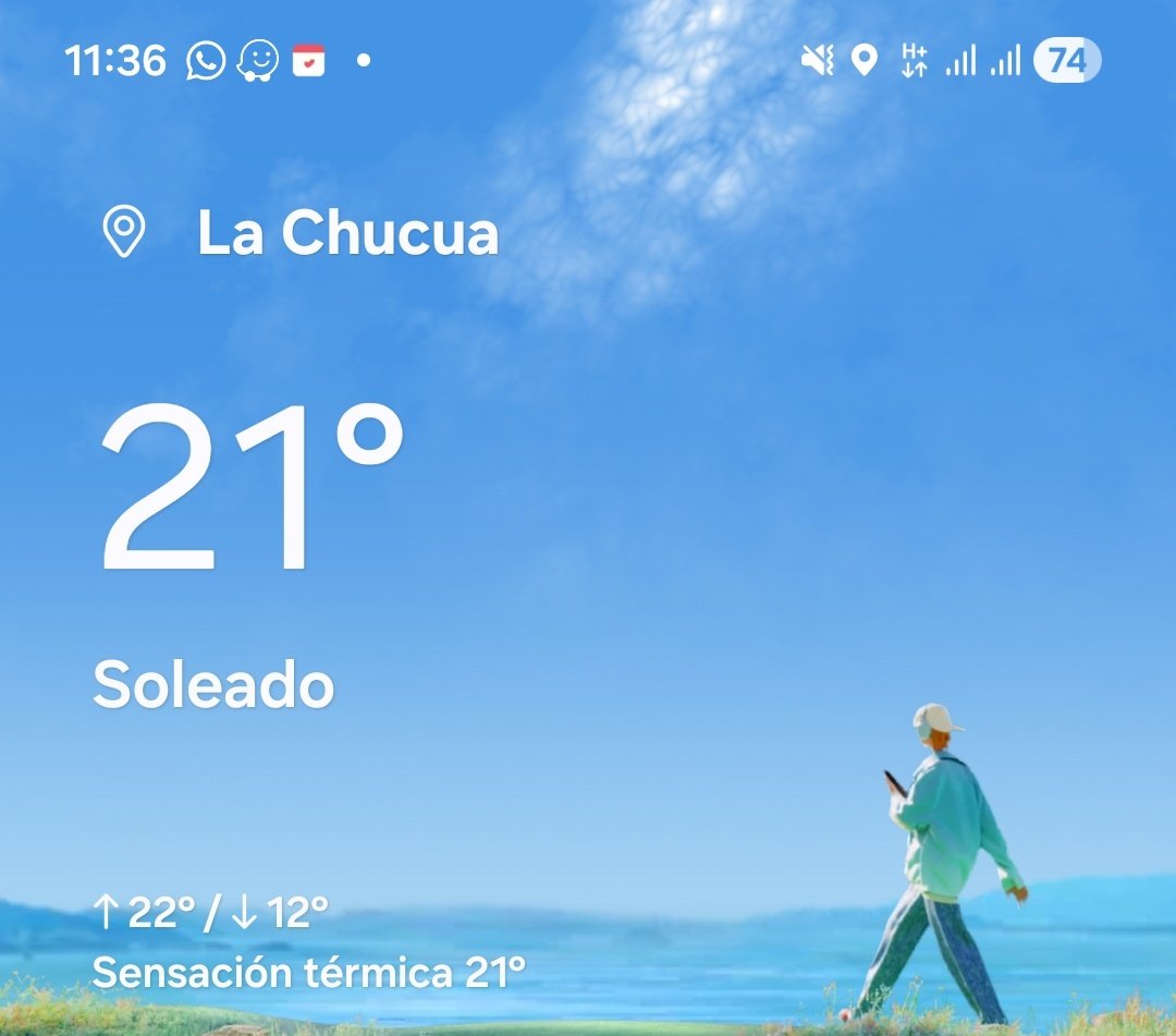 Si hola? Que calor tan hpta ya mucho sol x hoy