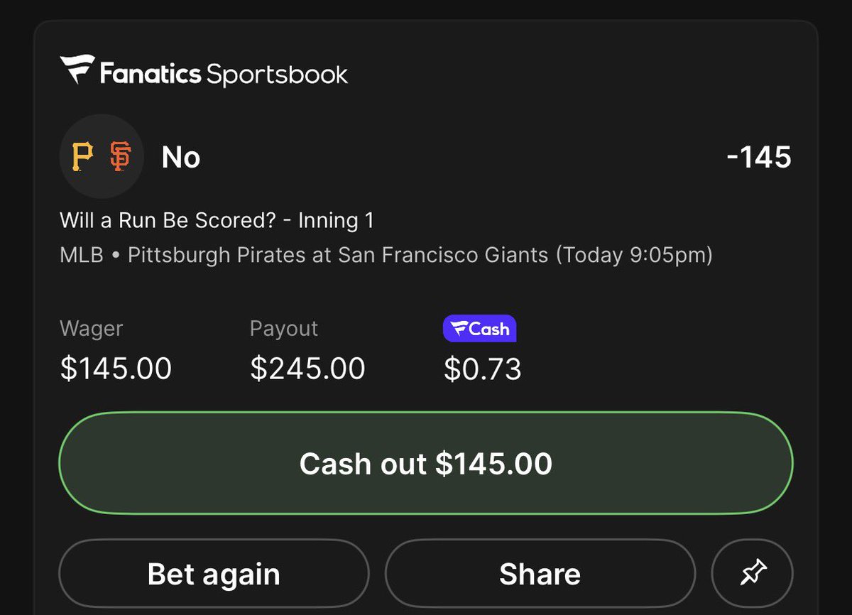 No Runs 1st Inning (NRFI) tweet media