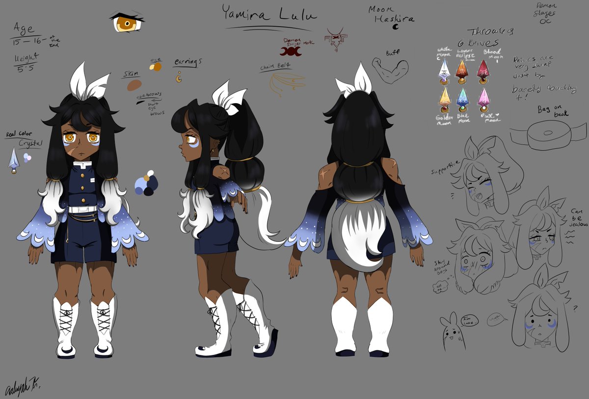 kyubi_arts's tweet photo. Here's the full character sheet of the demon slayer oc redesign this is the final redesign 
#demonslayer #kimestunoyaiba #fyp #fypシ゚viral #art #oc #kny #demonslayeroc https://t.co/N1PyM5YNdi
