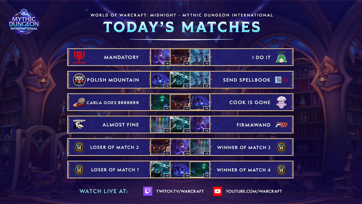 WoWEsports's tweet photo. ⌛️ We're live NOW with Day 2 of MDI Group A! ⌛️

Check out the schedule of matches and maps for today, and tune-in to watch how it all plays out! https://t.co/ULGYUncTxd
