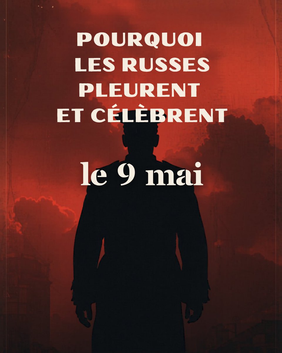 sofia_profrusse's tweet photo. Le 9 mai en Russie, ce n’est pas seulement une parade ou un jour férié.
C’est une date profondément liée à la mémoire de millions de familles.

Pourquoi la Russie célèbre-t-elle la victoire le 9 mai et non le 8 ?
Quelles sont les traditions de cette journée ?🇷🇺 https://t.co/roWyWTqbK0