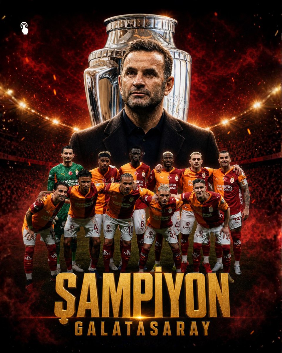 Galatasaray, üst üste 4. kez şampiyon oldu. 🏆
