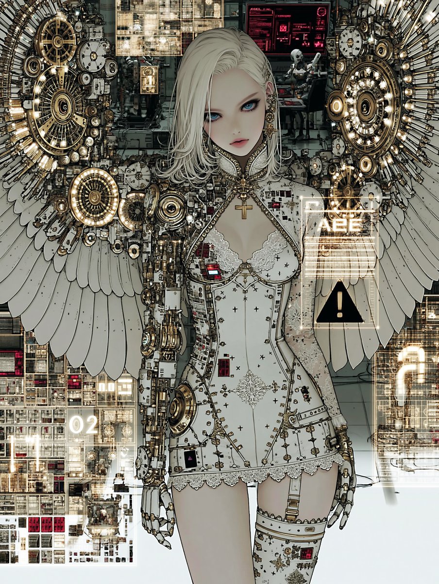 noirya2025's tweet photo. Mechanical Seraph https://t.co/vQJdLg40S5