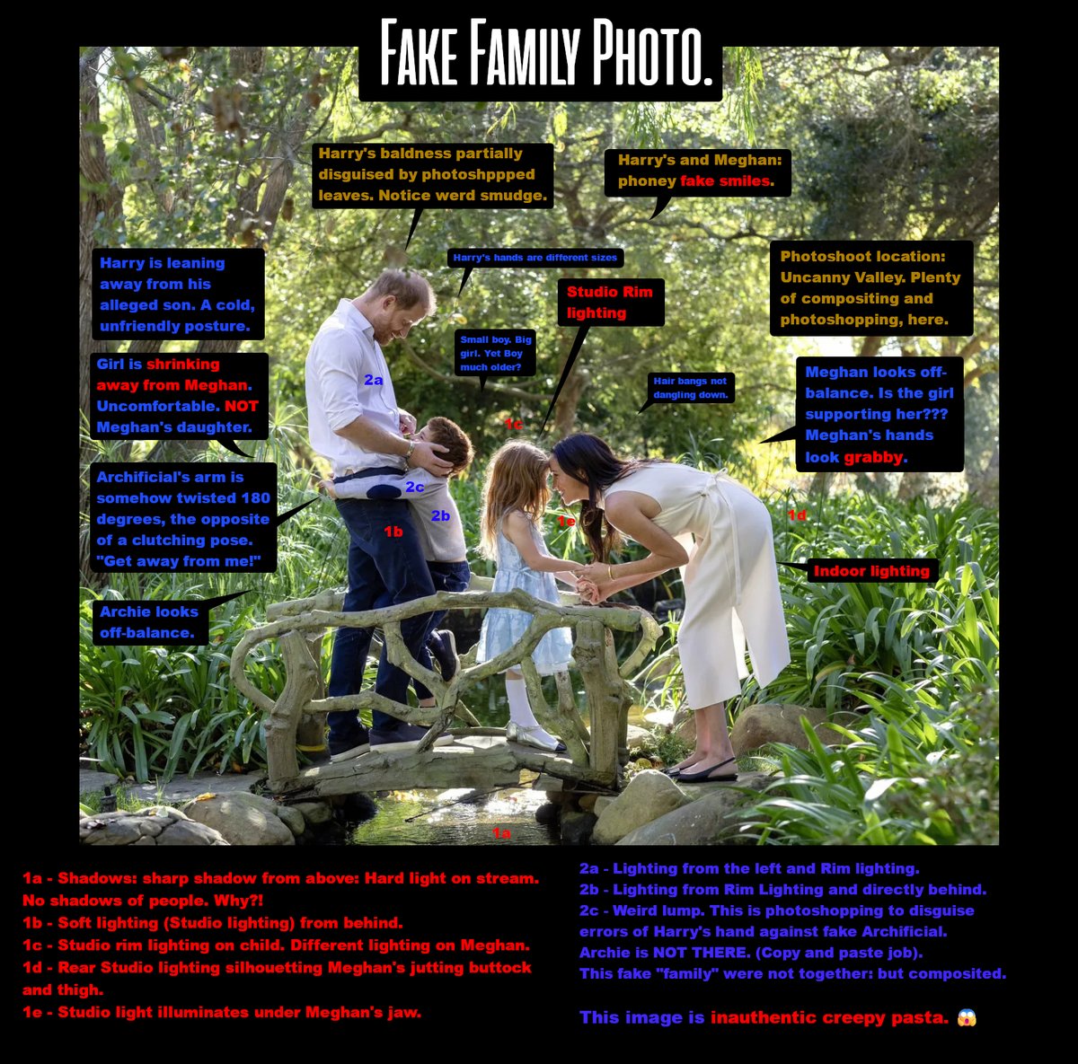 JDEadonWriter's tweet photo. @hellomag That image is faked.
The kids are fake. NO ONE has ever seen them IRL.
#MeghanMarkle #FakeKids 
#SussexBabyScam https://t.co/jZsisQR74f