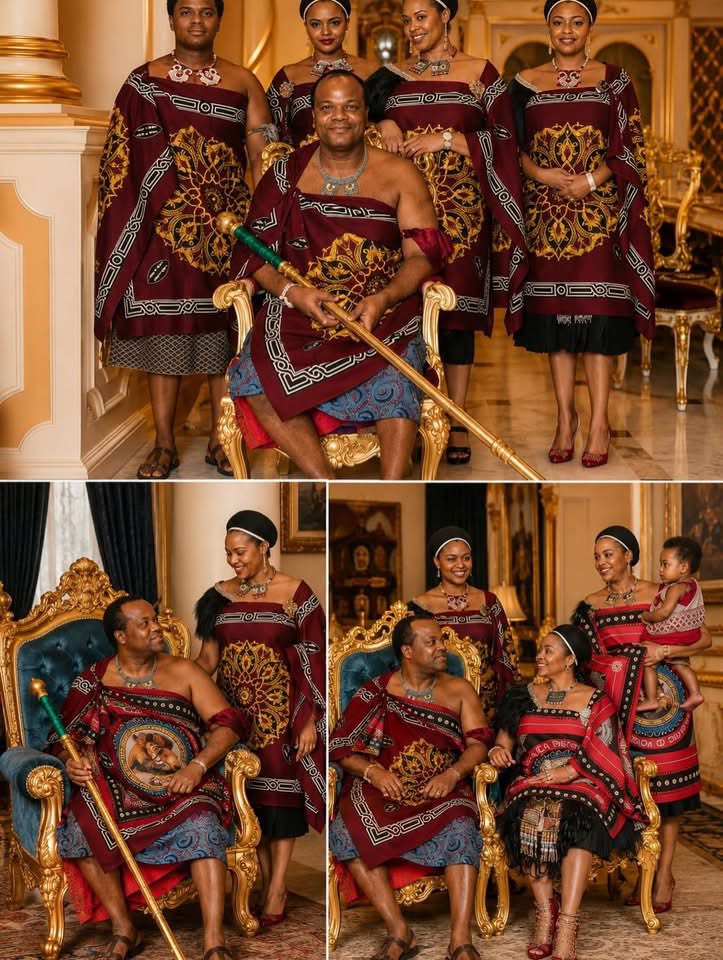 XekiHlongwane's tweet photo. King Mswati III 👑 makes grand entrance in Abu Dhabi with 15 wives, 30 Children and 100 servants 🤌🏾🔥 https://t.co/7lwG5Mc02n