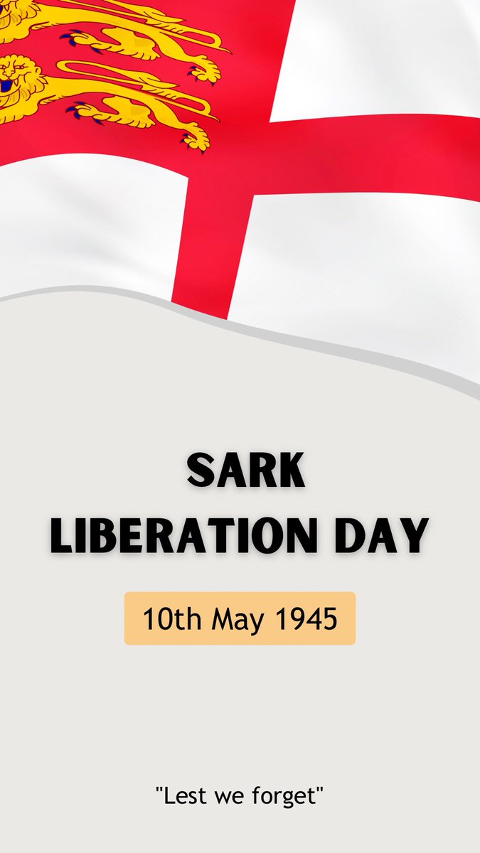 SarkHotel's tweet photo. Happy Liberation Day, Guernsey and Jersey.

It’s Sark’s turn tomorrow 🇨🇶 - 10th May.

#LiberationDay #ChannelIslands https://t.co/6IVeS4jQXO