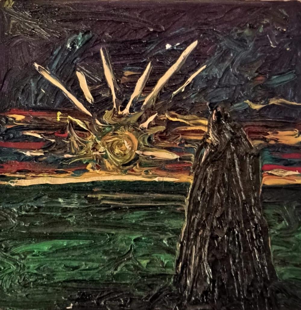 "Parusía" oleo sobre tela/ 25x25 cm
