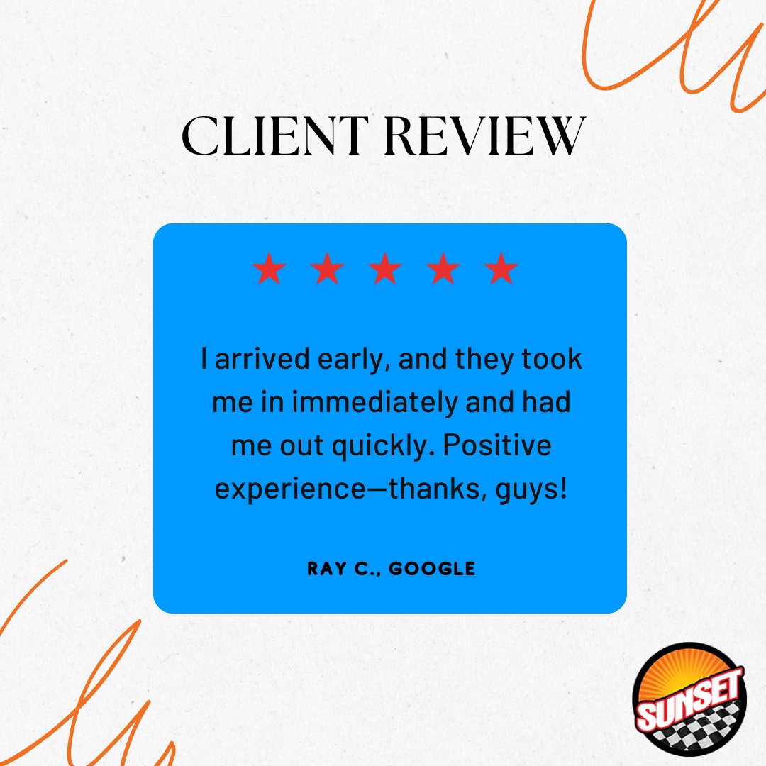 SunsetChevy's tweet photo. Thank you for sharing your experience, Ray! We’re thrilled that our team was able to get you in and out quickly while providing excellent service. Your positive feedback motivates us to keep delivering fast, friendly, and professional care for every customer. https://t.co/yaHmVmdeau