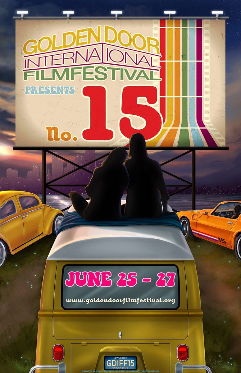ChristianKeiber's tweet photo. As CEO/VP of Golden Door International Film Festival of Jersey City 15th Year I’ll See U On the Red Carpet &amp; This year we're taking a trip back in time, celebrating a piece of New Jersey history, where the drive-in theater experience was first patented &amp; unveil the 2026 poster📽️ https://t.co/0FP18f5uKu