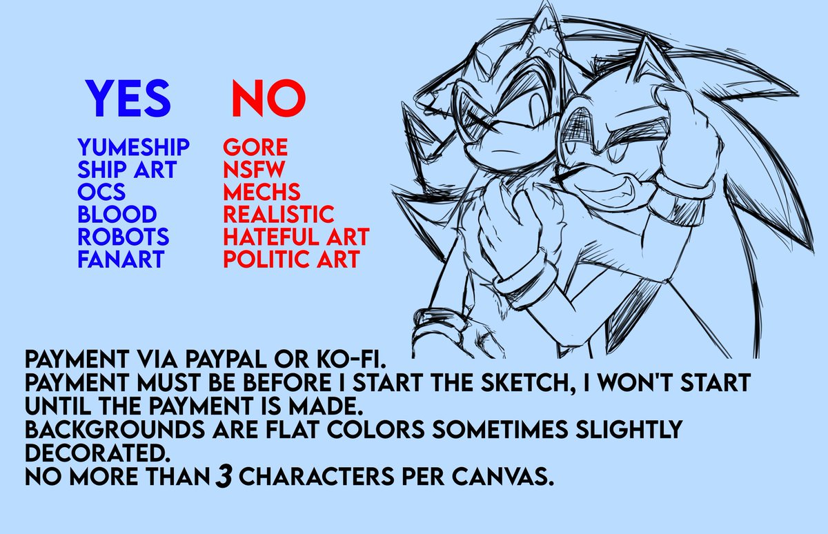 ULTIMGAYFORM01's tweet photo. Commissions sheet, now my commissions are open on ko-fi too!! And you can contact me trough my discord: ultimategayform

I'm also present in the SONIC ART discord server!

https://t.co/bjRXlnrWb1

#sonic #sonicthehedgehog #sonicart #commission #opencommissions #soniccommissions https://t.co/vP3zIml5cz