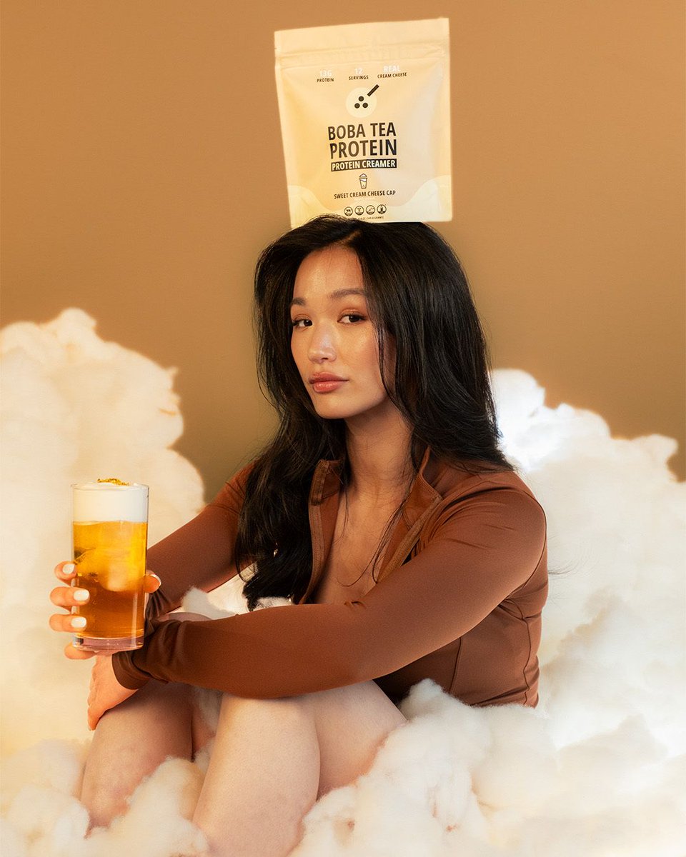 BobaTeaProtein's tweet photo. Our latest creaton is here and it is as fluffy as can be!

✨ 13g protein
✨ made with real cream cheese
✨ can literally go in any drink
✨ fluffy and delicious

Shop Cheese Cap: https://t.co/O6Nj5nKg0M 

Shop High-Powered Frother: https://t.co/erWpQrUbq1 https://t.co/Ss4h5hzDQf