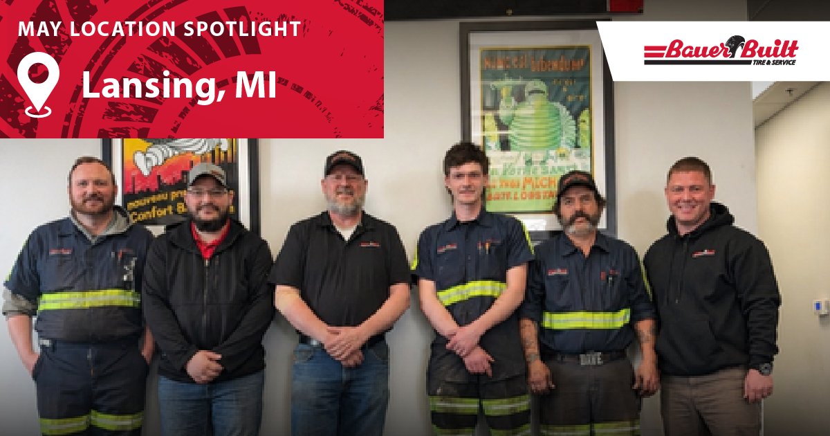 BauerBuiltTire's tweet photo. The Lansing, MI crew keeps a clean shop, a long track record, and big enough doors to fit just about anything — including the occasional pig or cow. Proud to have this team in the Bauer Built family. https://t.co/LOxBHH1hhy
