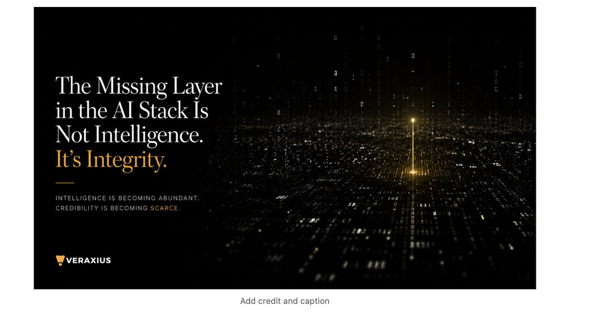 AntLovera's tweet photo. Check out my latest article: The Missing Layer in the AI Stack Is Not Intelligence. It&amp;#39;s Integrity. https://t.co/egIltKbsCX via @LinkedIn https://t.co/8HxAUKDE9m