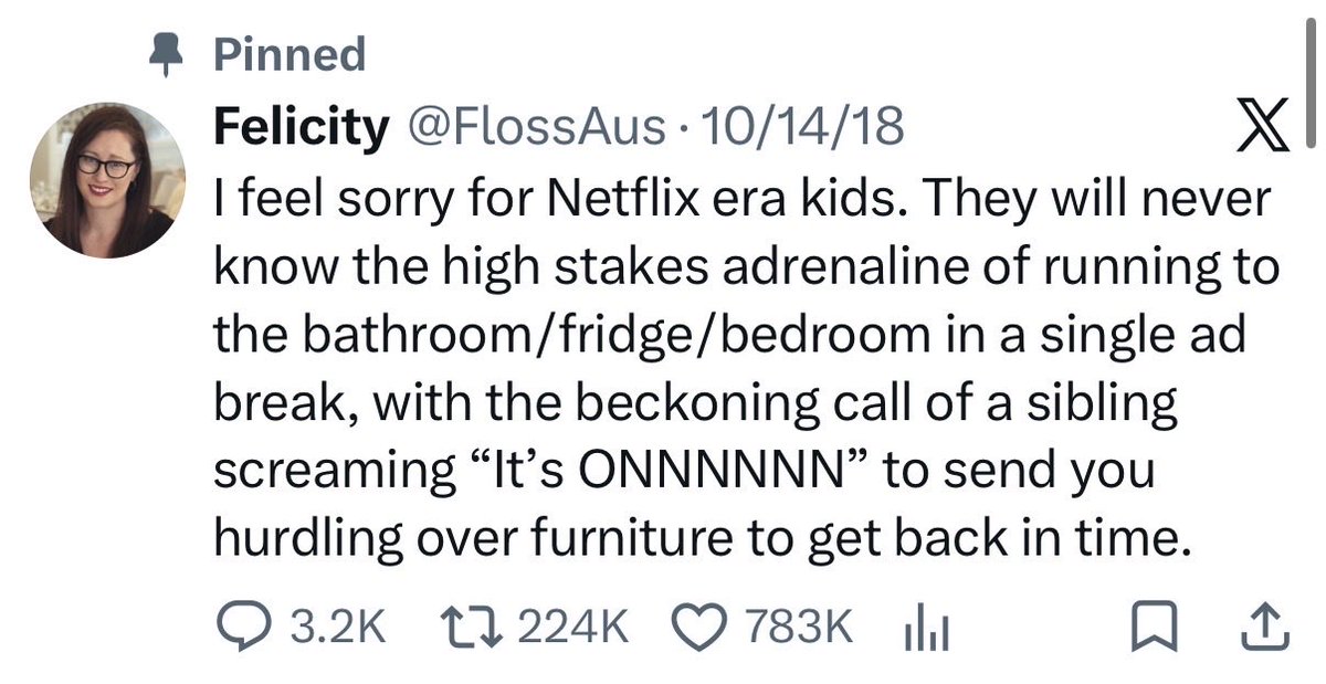 Felicity tweet media