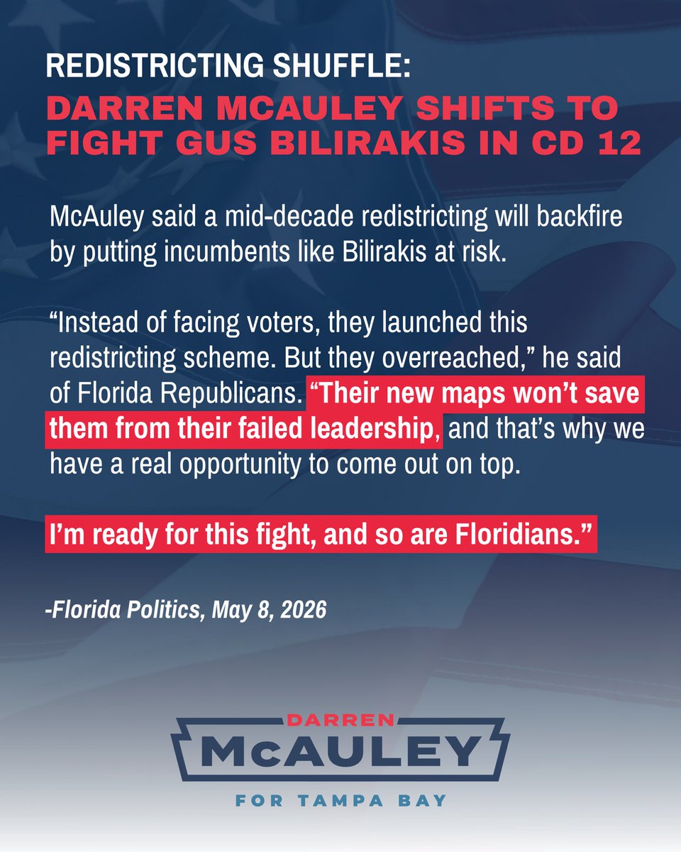 darrenforfl's tweet photo. Trump and DeSantis think they’re slick, trying to steal the election before a single vote is even cast.

But guess what — I’ve never backed down from a fight because things got tough. I assess. I adapt. I complete the mission. And that’s exactly what I’m doing now. https://t.co/NUx02tKyBL