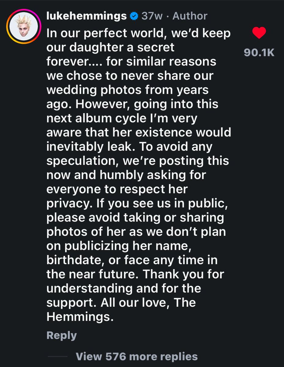 chat… I might be being too woke but pls don’t screenshot baby Hemmings… and remember this… I know he posted it but like…