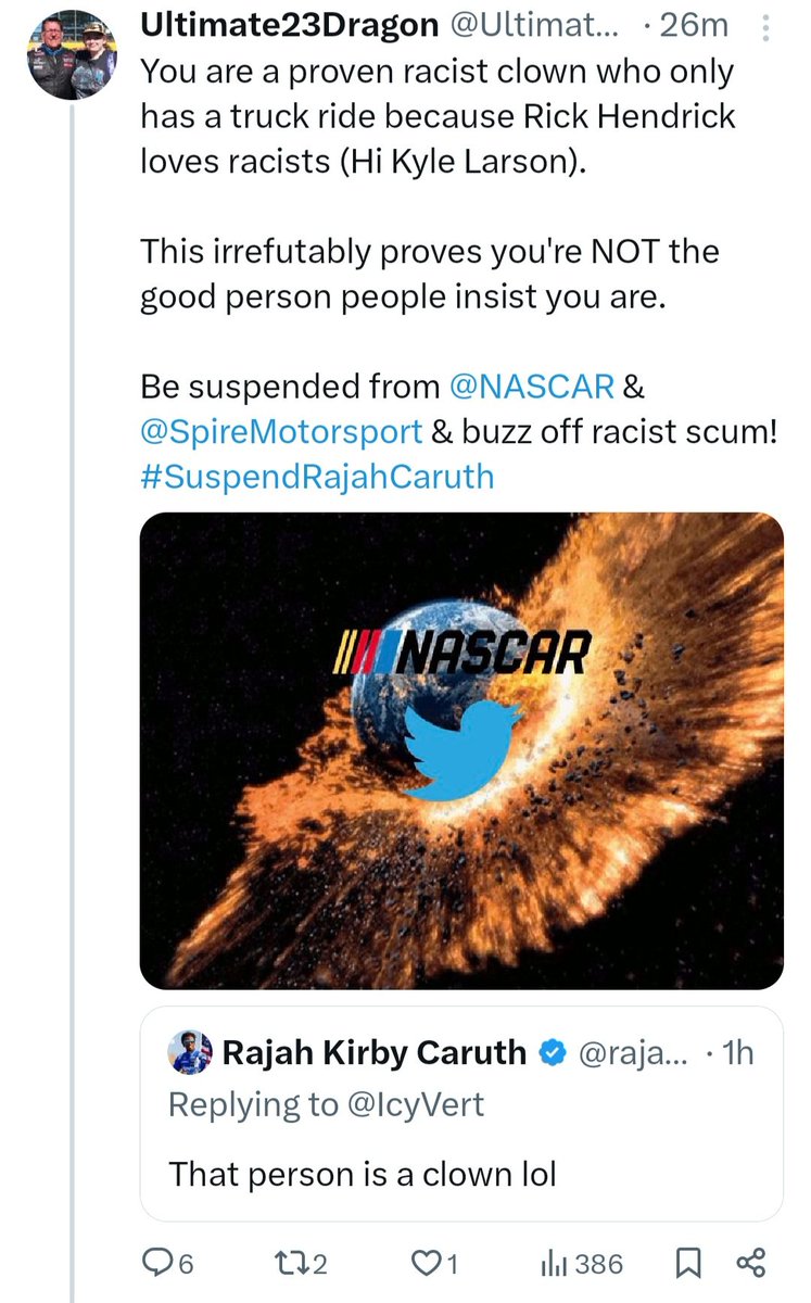 Suspend Rajah Caruth - #JusticeForUltimate23Dragon tweet media